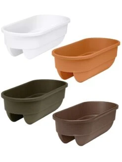 2' X 4' Railing Planter, 25" -Bloomgear Garden Shop 34336 001E tif
