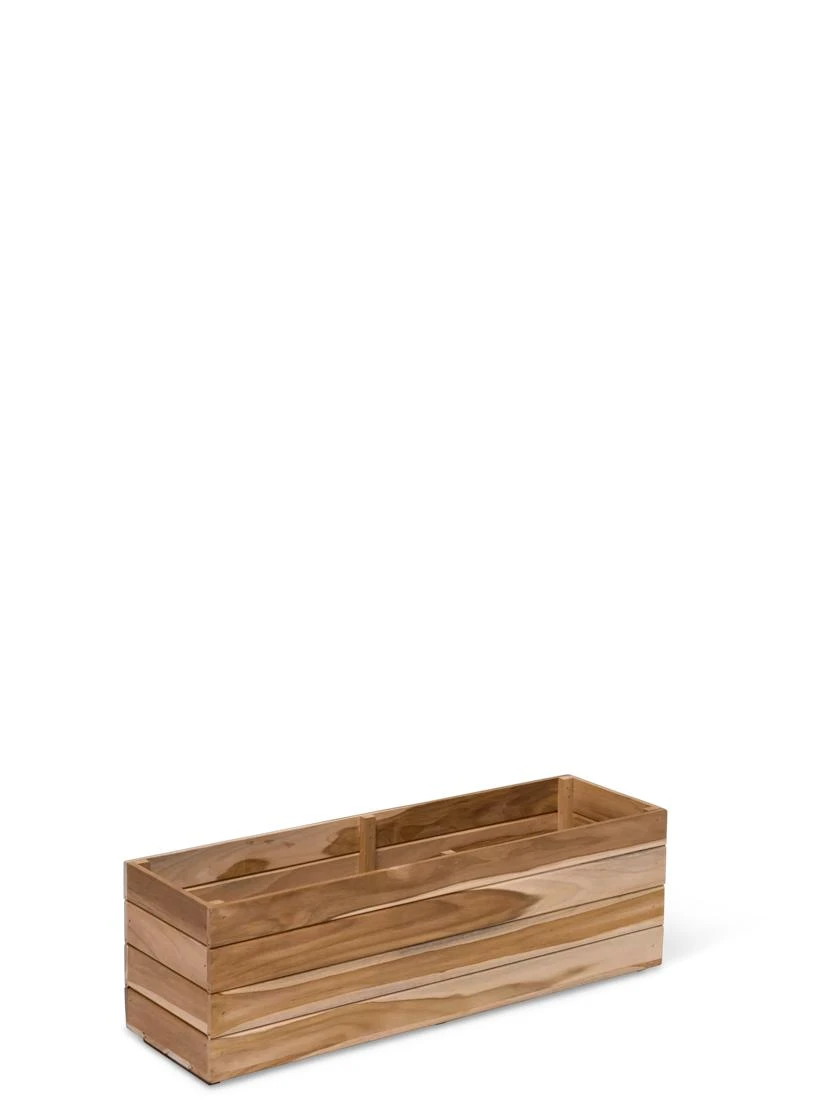 Teak Window Boxes, 8" 2 Teak Window Boxes, 8" - Image 2
