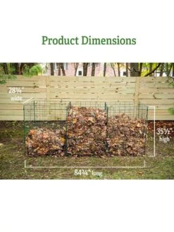 3-Bin Wire Composter -Bloomgear Garden Shop 40 280 dims GSC