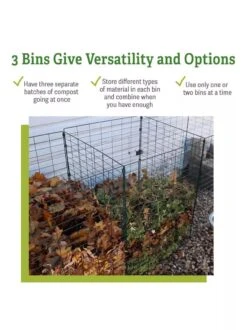 3-Bin Wire Composter -Bloomgear Garden Shop 40 280 versatility GSC