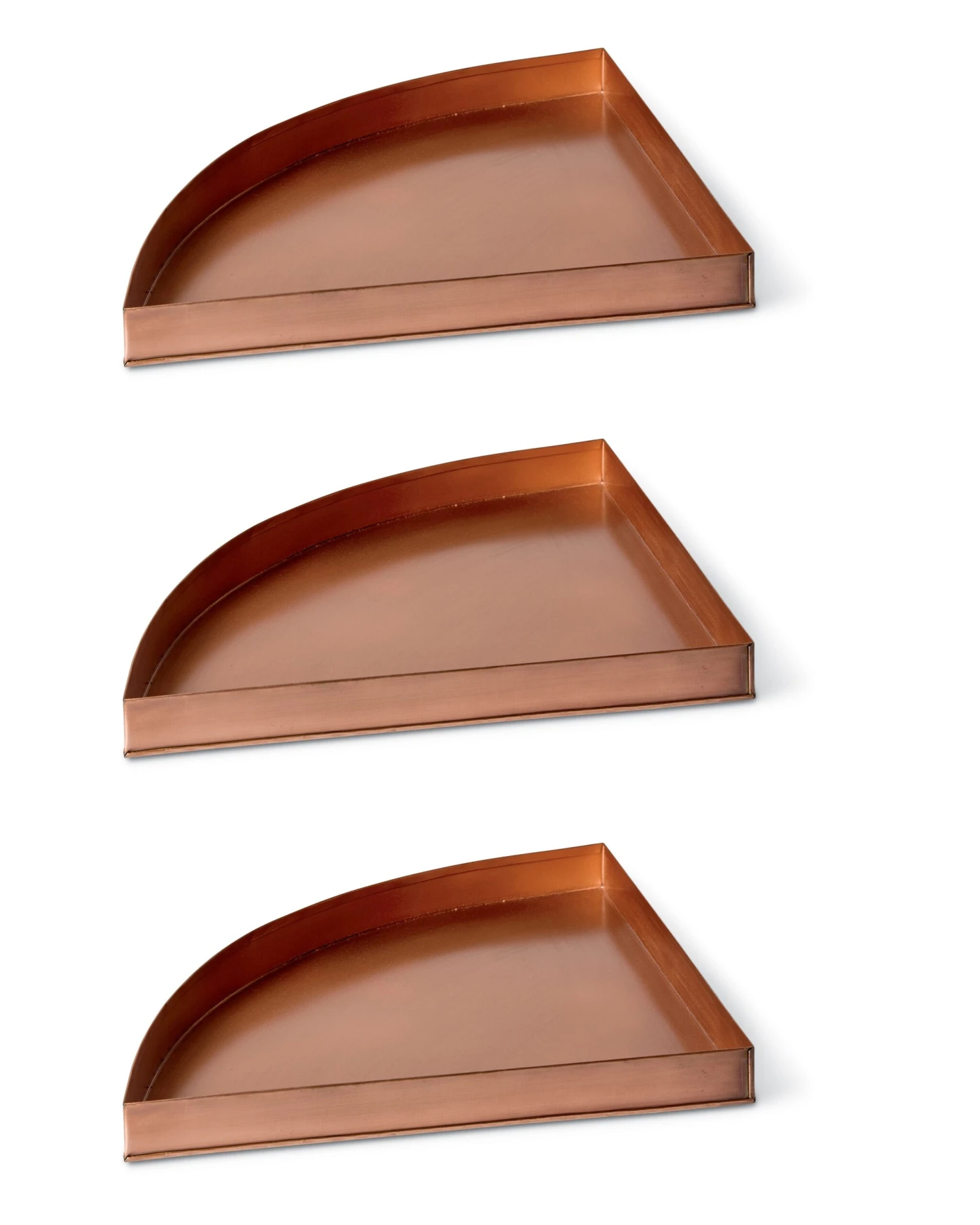 Essex Quarter Round Plant Stand Trays, Set Of 3 1 Essex Quarter Round Plant Stand Trays, Set Of 3