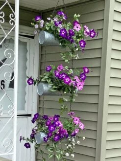 Galvanized Hanging Triple Planter -Bloomgear Garden Shop 8595213 01CUST tif