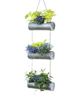 Galvanized Hanging Triple Planter -Bloomgear Garden Shop 8595213 6967 tif