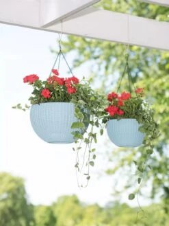 Weave Self-Watering Hanging Basket, 10" -Bloomgear Garden Shop 8596490 2069 tif