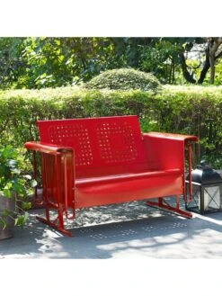 Crosley Bates Loveseat Glider -Bloomgear Garden Shop 8599629 01v crosley bates loveseat glider red