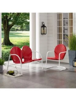 Crosley Griffith Loveseat & Chair Outdoor Seating Set -Bloomgear Garden Shop 8599634 03v