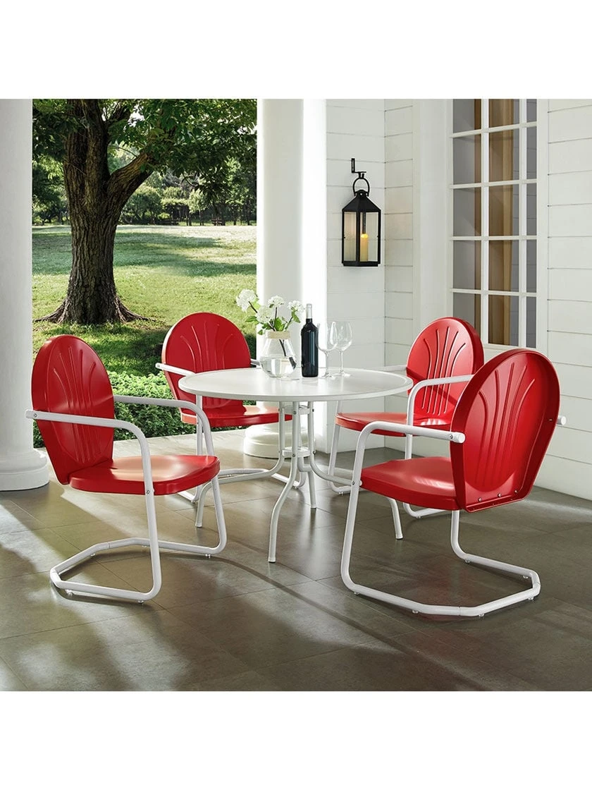 Crosley Griffith Metal Five-Piece Outdoor Dining Set 1 Crosley Griffith Metal Five-Piece Outdoor Dining Set