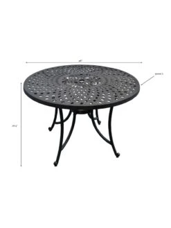 Crosley Sedona Cast Aluminum Dining Table -Bloomgear Garden Shop 8599662 01v