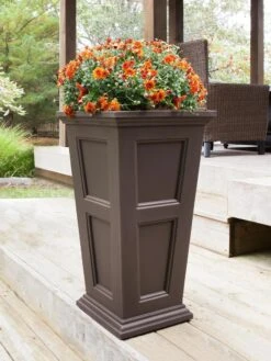 Fairfield Self-Watering Tall Patio Planters, 34” -Bloomgear Garden Shop 8600109 03V tif