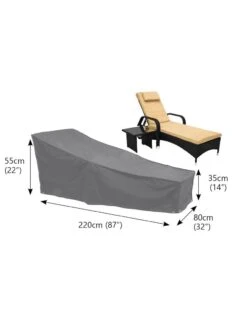 Bosmere Large Sunbed Waterproof Cover -Bloomgear Garden Shop 8608855 02v