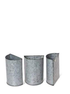Mini Magnetic Galvanized Planter Pockets, Set Of 3 5 Mini Magnetic Galvanized Planter Pockets, Set Of 3 -Bloomgear Garden Shop 8609216 8714 tif