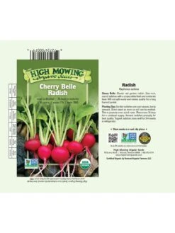 Cherry Belle Radish Organic Seeds 5 Cherry Belle Radish Organic Seeds -Bloomgear Garden Shop 8610352 01v