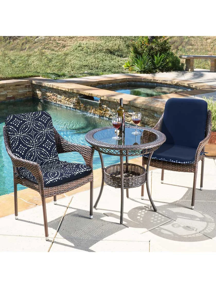 Outdoor Decor™ Seat Pad High Back Cushions, 20" X 45" 3 Outdoor Decor™ Seat Pad High Back Cushions, 20" X 45" - Image 3