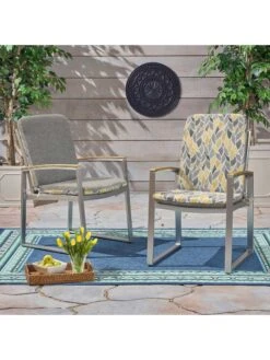 Outdoor Decor™ Seat Pad High Back Cushions, 20" X 45" 15 Outdoor Decor™ Seat Pad High Back Cushions, 20" X 45" -Bloomgear Garden Shop 8611125 108v ctlv outdoor seat pad high back cushions 20x45 citrus leaves