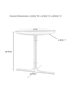 Crosley Griffith Outdoor Bistro Table 9 Crosley Griffith Outdoor Bistro Table -Bloomgear Garden Shop 8611576 05v