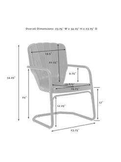 Crosley Ridgeland 5-piece Outdoor Dining Set -Bloomgear Garden Shop 8611579 07v