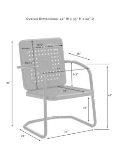 Crosley Bates 5-piece Outdoor Dining Set -Bloomgear Garden Shop 8611581 08v