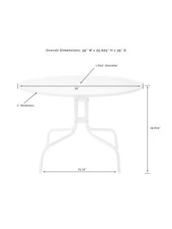 Crosley Bates 5-piece Outdoor Dining Set -Bloomgear Garden Shop 8611581 09v