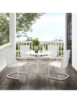 Crosley Bates 5-piece Outdoor Dining Set -Bloomgear Garden Shop 8611581 wt 19v