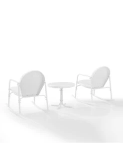 Crosley Griffith 3-piece Outdoor Rocking Chair Set -Bloomgear Garden Shop 8611588 wt 40v