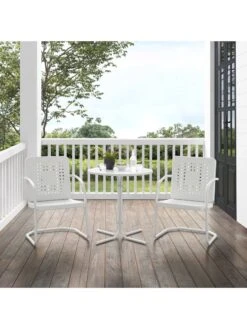 Crosley Bates 3-piece Outdoor Bistro Set -Bloomgear Garden Shop 8611590 wt 20v