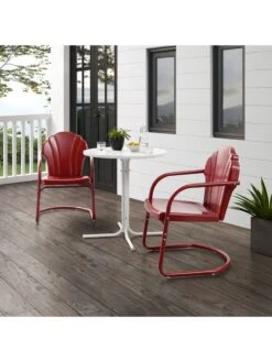 Crosley Tulip 3-piece Outdoor Bistro Set -Bloomgear Garden Shop 8611591 rd 27v