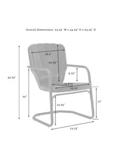 Crosley Ridgeland 3-piece Outdoor Bistro Set -Bloomgear Garden Shop 8611594 10v