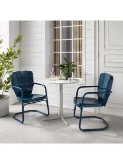 Crosley Ridgeland 3-piece Outdoor Bistro Set -Bloomgear Garden Shop 8611594 ny 01v