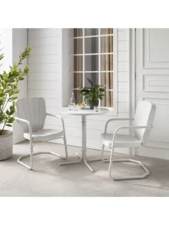 Crosley Ridgeland 3-piece Outdoor Bistro Set -Bloomgear Garden Shop 8611594 wt 37v