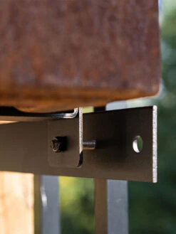 Veradek Metallic Series Corten Steel Railing Planters -Bloomgear Garden Shop 8611611 02v