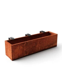 Veradek Metallic Series Corten Steel Railing Planters -Bloomgear Garden Shop 8611611 05v