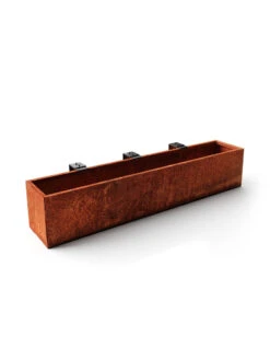 Veradek Metallic Series Corten Steel Railing Planters -Bloomgear Garden Shop 8611614 04v