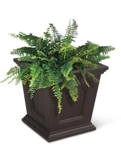 Fairfield Self-Watering Square Planter, 16” X 16” 16 Fairfield Self-Watering Square Planter, 16” X 16” -Bloomgear Garden Shop 8611695 04V tif