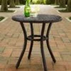 Crosley Palm Harbor Outdoor Wicker Round Side Table