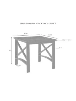 Crosley Kaplan Side Table -Bloomgear Garden Shop 8611953 08v