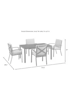 Crosley Kaplan Dining Set -Bloomgear Garden Shop 8611954 09v