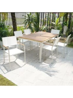 Braylee 7 Pc Outdoor Dining Set 5 Braylee 7 Pc Outdoor Dining Set -Bloomgear Garden Shop 8612276 02v