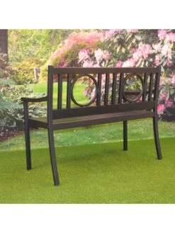 Gramercy Outdoor Metal Bench -Bloomgear Garden Shop 8612281 01v