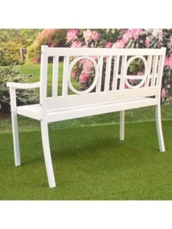 Gramercy Outdoor Metal Bench -Bloomgear Garden Shop 8612281 04v
