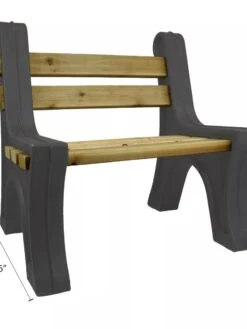 Custom Length Lightweight Indoor Or Outdoor Bench Ends -Bloomgear Garden Shop 8612857GY 07V tif