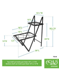 Achla Designs Duet Plant Stand -Bloomgear Garden Shop 8612905 02v