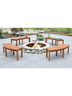 Achla Designs Curved Backless Bench 8 Achla Designs Curved Backless Bench -Bloomgear Garden Shop 8612910 04v