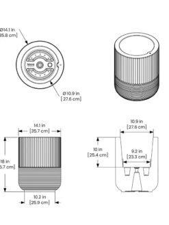 Arden Round Planter -Bloomgear Garden Shop 8613267 01V tif
