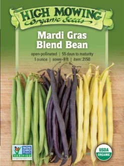 Mardi Gras Bean Blend Organic Seeds